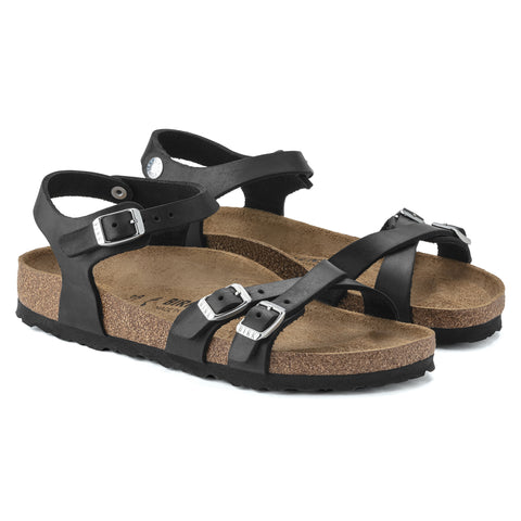 Birkenstock Kumba Black Oiled Leather Regular in Black