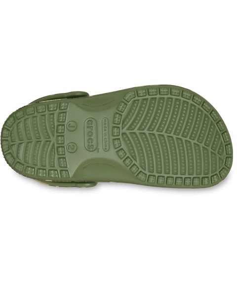 Crocs Classic Camouflage Clog Kids - Army Green/Multi in Army Green/Multi