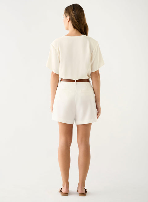 Esmaee Charter Shorts - White in White