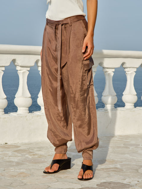 Sass Clothing ESTI BALLOON JOGGER in TAN
