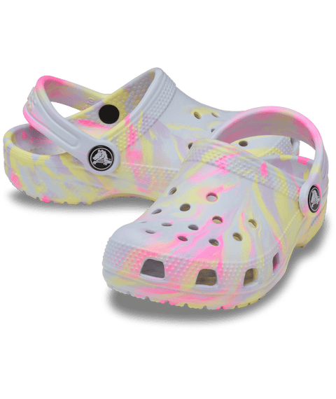 Crocs Classic Marbled Clog Toddlers - Sky Ice/Multi in Sky Ice/Multi