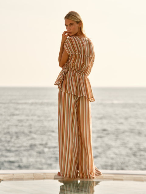Sass Clothing OPHELIA TOP in SANDBAR STRIPE