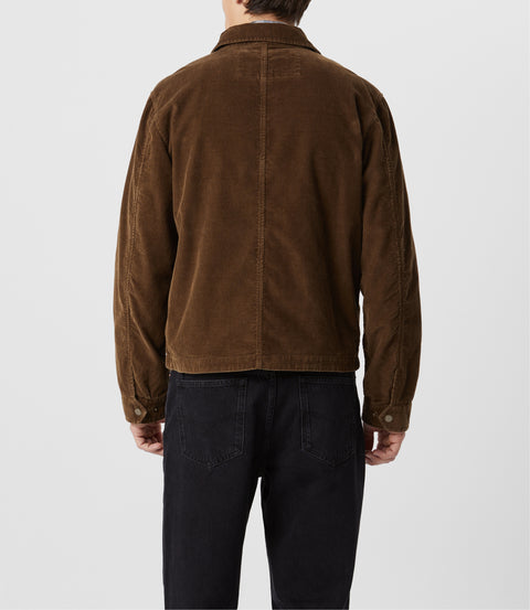 R.M.Williams Munro cord harrington jacket in Caramel