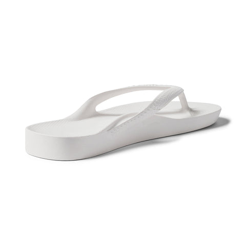 Archies Footwear Arch Support Thongs - Classic - White in Single