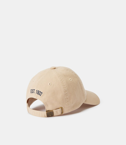 R.M.Williams Mini longhorn twill cap in Ecru