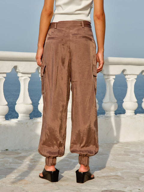 Sass Clothing ESTI BALLOON JOGGER in TAN