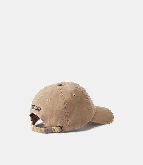 R.M.Williams Mini longhorn twill cap in Aubergine