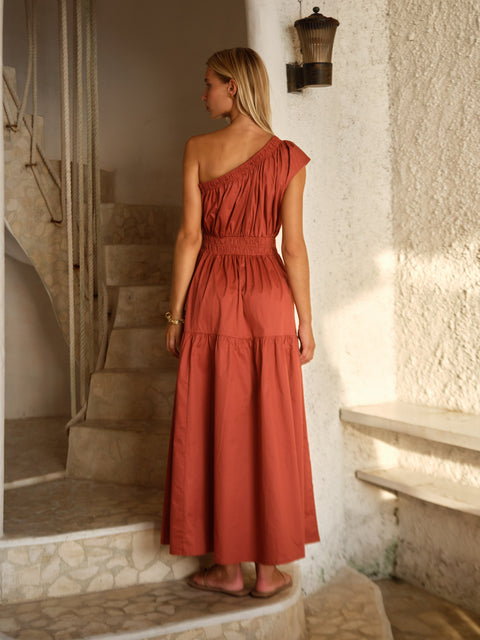 Sass Clothing SERAPHINA MAXI DRESS in RED CLAY