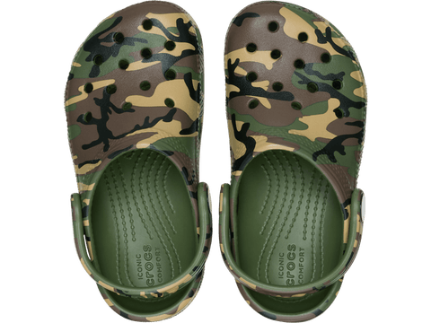Crocs Classic Camouflage Clog Toddlers - Army Green/Multi in Army Green/Multi