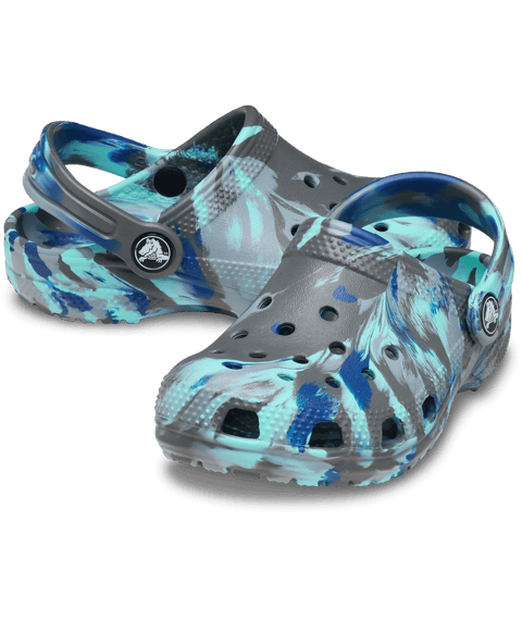 Crocs Classic Marbled Clog Toddlers - Carbon/Multi in Carbon/Multi