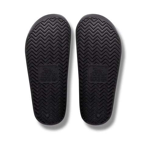 Archies Footwear Arch Support Slides - Classic - Black in Single