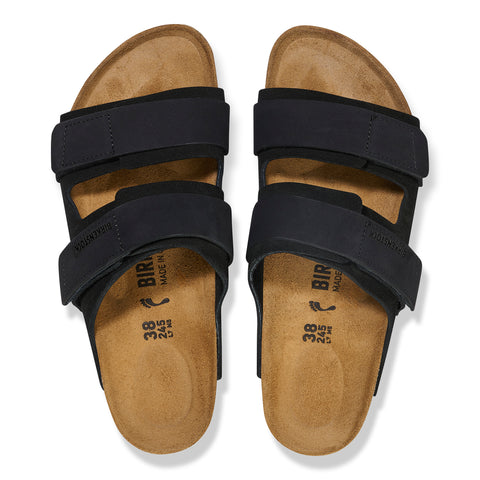 Birkenstock Uji Black Suede/Nubuck Leather Regular in Black