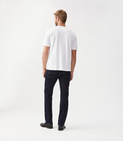 R.M.Williams Parson t-shirt in White/chestnut