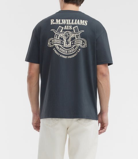 R.M.Williams Blyth t-shirt in Vintage black