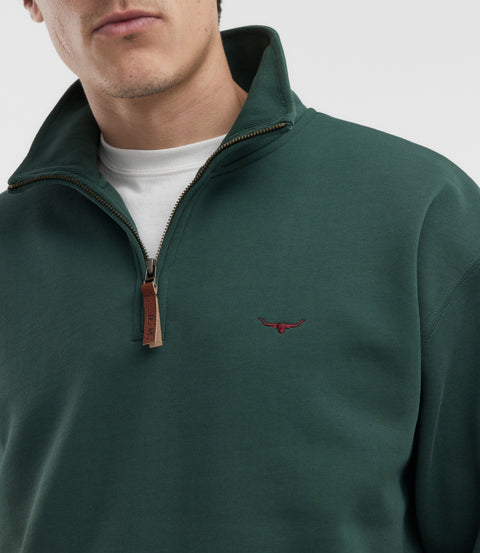 Mulyungarie quarter-zip sweatshirt - Pine