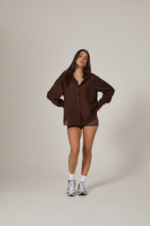 RAEF The Label Lennox Relaxed Shirt in Single