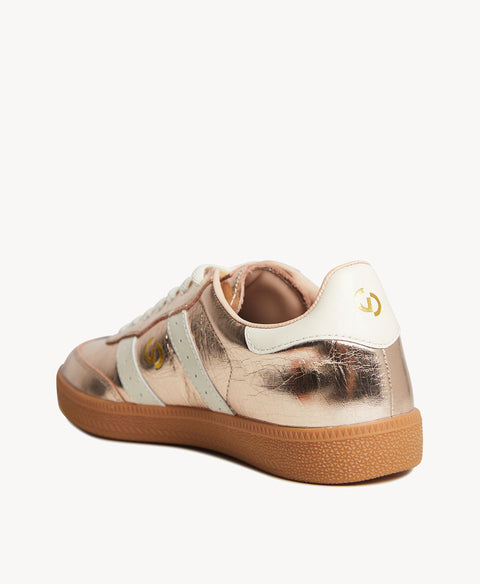 Goodsole 2001 Parallel - Gold Metallic/Ivory Leather in Gold Metallic/Ivory Leather