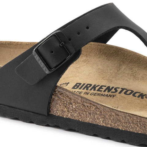 Birkenstock Gizeh Black Birko-Flor Regular in Black