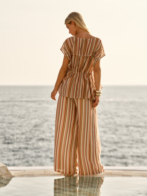Sass Clothing OPHELIA TOP in SANDBAR STRIPE