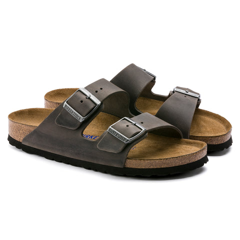 Birkenstock Arizona SFB Iron Oiled Leather Regular in Iron