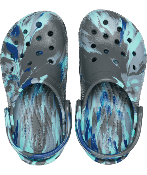 Crocs Classic Marbled Clog Toddlers - Carbon/Multi in Carbon/Multi