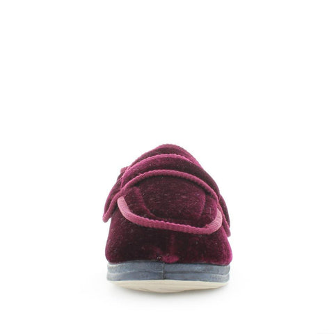 Panda Elisa II Slippers - Burgundy in Burgundy