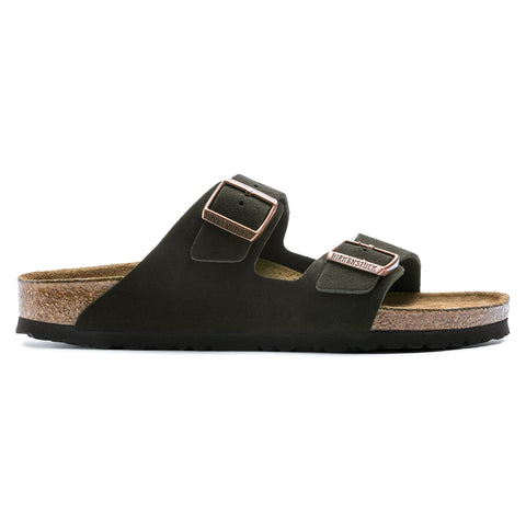 Birkenstock Arizona SFB Mocca Suede Leather Regular in Mocca