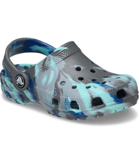 Crocs Classic Marbled Clog Toddlers - Carbon/Multi in Carbon/Multi
