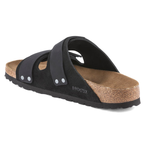 Birkenstock Uji Black Suede/Nubuck Leather Regular in Black