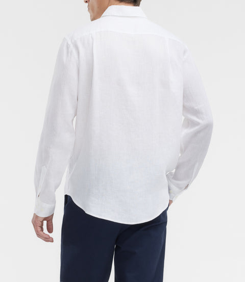 R.M.Williams Newman linen shirt in White
