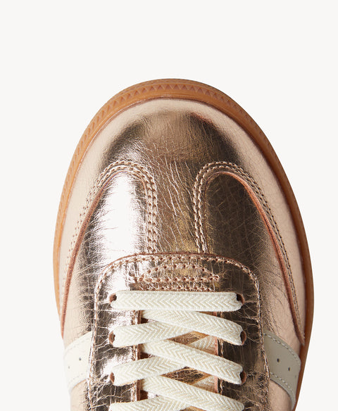 Goodsole 2001 Parallel - Gold Metallic/Ivory Leather in Gold Metallic/Ivory Leather