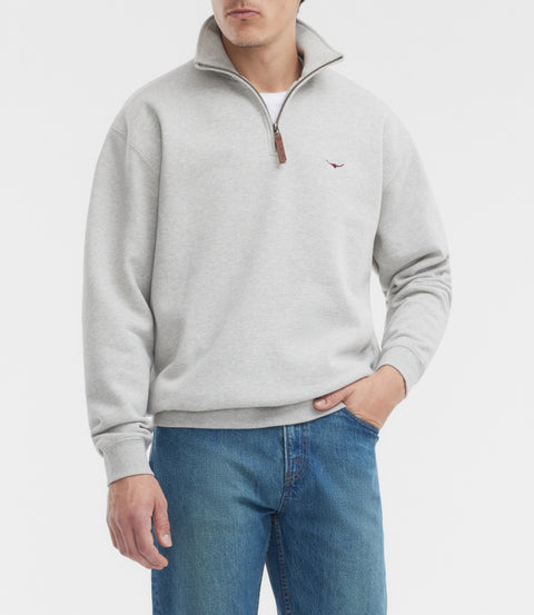 Mulyungarie quarter-zip sweatshirt - Grey marle