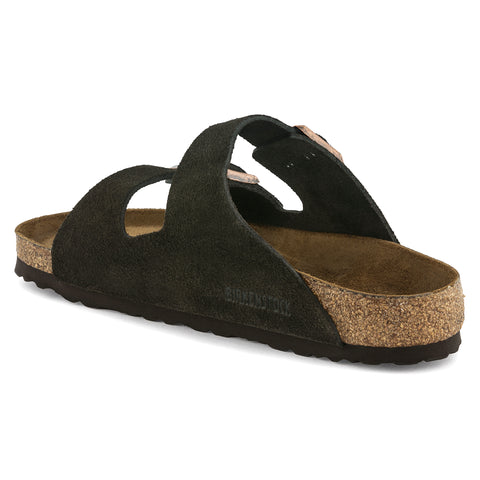 Birkenstock Arizona SFB Mocca Suede Leather Regular in Mocca