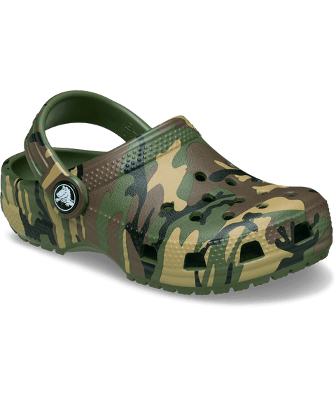 Crocs Classic Camouflage Clog Toddlers - Army Green/Multi in Army Green/Multi