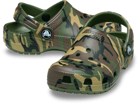 Crocs Classic Camouflage Clog Toddlers - Army Green/Multi in Army Green/Multi