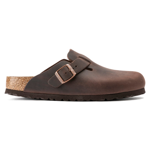 Birkenstock Boston Habana Oiled Leather Regular in Habana