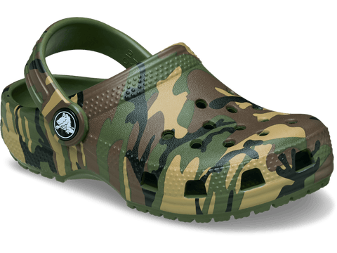 Crocs Classic Camouflage Clog Toddlers - Army Green/Multi in Army Green/Multi