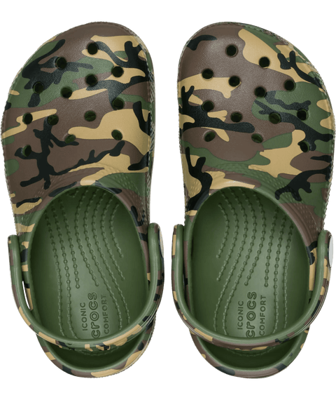 Crocs Classic Camouflage Clog Toddlers - Army Green/Multi in Army Green/Multi