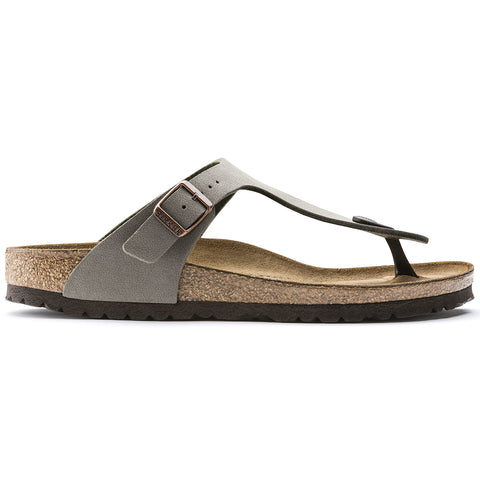 Birkenstock Gizeh Stone BirkiBuc Regular in Stone
