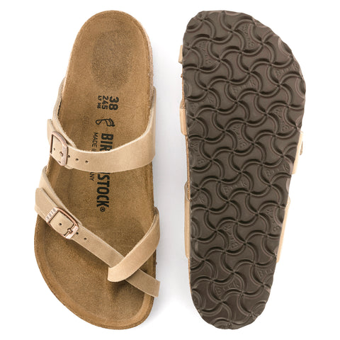 Birkenstock Mayari Tabacco Brown Oiled Leather Regular in Tabacco Brown