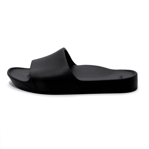 Archies Footwear Arch Support Slides - Classic - Black in Single