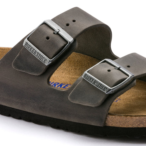 Birkenstock Arizona SFB Iron Oiled Leather Regular in Iron