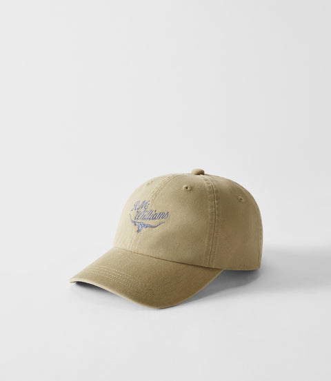 R.M.Williams Script Longhorn cap in Mud