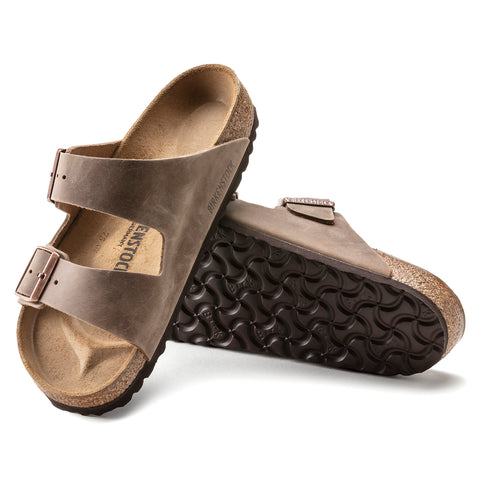 Birkenstock Arizona Tabacco Brown Oiled Leather Regular in Tabacco Brown