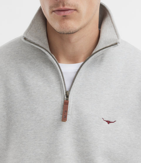 Mulyungarie quarter-zip sweatshirt - Grey marle