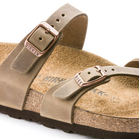 Birkenstock Mayari Tabacco Brown Oiled Leather Regular in Tabacco Brown