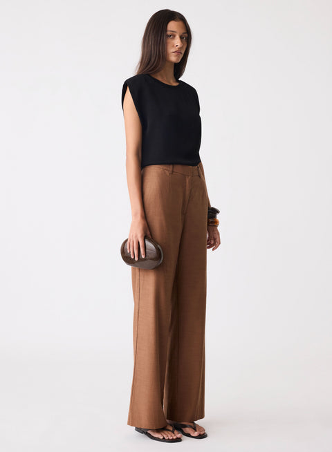Esmaee Paragon Pant - Dune Brown in Dune Brown