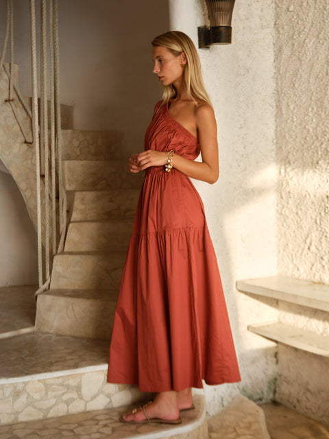 Sass Clothing SERAPHINA MAXI DRESS in RED CLAY
