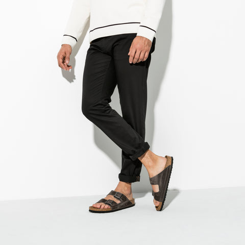 Birkenstock Arizona SFB Iron Oiled Leather Regular in Iron