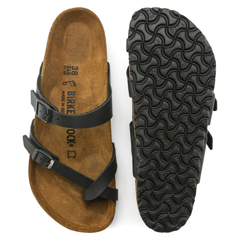 Birkenstock Mayari Black Birko-Flor Regular in Black